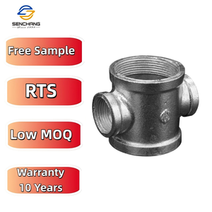 ISO/FM/ISO mạ kẽm dễ uốn sắt chéo ống 4 chiều màu đen cho Vật liệu ống nước chữa cháy khí nước - Product Image 1