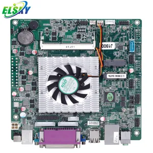 ELSKY Mini-ITX fanless placa-mãe EM6900D com CPU Celeron Bay Trail J1900 DDR3 1/2 * LAN 6 * COM USB 2.0/3.0 GPU gráfico HD