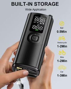 Compresseur d'air Portable 150PSI gonfleur de pneu de voiture pompe à Air électrique avec pompe à Air à pression numérique pour boule de moto de voiture - Product Image 3