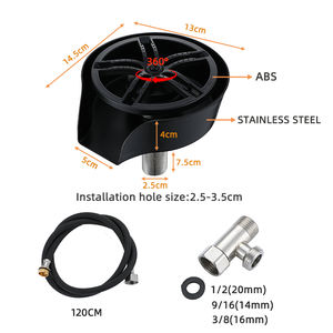 अनुकूलित ग्लास क्लीनर वॉशर स्वचालित घूर्णन स्प्रे पुल आउट कप रिशर व्यंजन रसोई के लिए वॉशर - Product Image 3