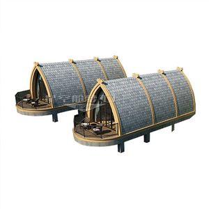 Casa de Madera para Exteriores, Diseño Moderno con Paredes Redondas y Gruesas, para Uso en Hoteles - Product Image 5