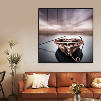 Personnalisable luxe famille Photo mur Art cristal porcelaine résistant aux rayures cadre en métal personnalisé Photo cadeaux peinture à l'huile