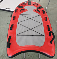 Planche de sauvetage multifonctionnelle durable pour le surf, traîneau de sauvetage océanique portable, planche de SUP remorquable pour jet ski pour la sécurité aquatique et le sauvetage