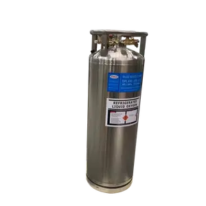 175L 14bar dikey sıvı gaz silindirleri kriyojenik depolama Dewar tankı için Lo2 Ln2 Lar