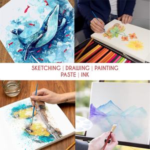 Livre de tampons en papier pour aquarelle <span class=keywords><strong>Canson</strong></span>, 9x12 pouces, 300g/m2, supports humides, secs et mixtes pour artistes, étudiants adultes - Product Image 6