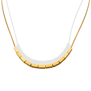 Collana Girocollo Trendy in Acciaio Inossidabile 316L con Catena a Tubo Quadrato per Donne <span class=keywords><strong>P226</strong></span> - Product Image 6