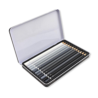 Ensemble de crayons à dessin FLOWood Artist, 12 grades HB 2B 6B, crayons graphite pour le dessin scolaire, le croquis, le portrait, la création artistique