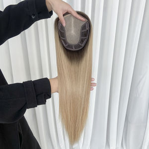 Postizo de Cabello Humano de Alta Calidad para Mujer, Base de Seda de 6.5x7 con Clip, Piezas de Cabello con Nudo Invisible para Mujer con Cabello Fino - Product Image 5