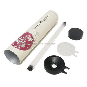 カスタムリサイクル可能な食品グレードのプッシュポップ寿司ロール用紙筒、ソース容器付きテイクアウト寿司包装紙管 - Product Image 1
