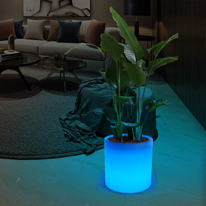 Lampe de pot de fleurs LED en plastique PE, imperméable et résistante aux taches, lampe de table au sol pour la décoration - Product Image 6