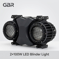 Projecteur LED extérieur 2x100W IP65 3200K/5600K CW WW 2-en-1 pour scène et public, Ra90, pour événements et spectacles en extérieur