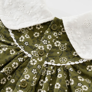 Abbigliamento per Bambini con Etichetta Privata, Nuovo <span class=keywords><strong>Outfit</strong></span> per Servizio Fotografico, Vestito alla Moda per Bambine con Colletto a Polo e Maniche Lunghe - Product Image 3