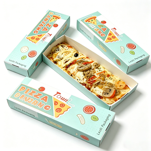 Scatole per Pizza Singole con Manico, Laminazione Opaca e Rivestimento UV, Riciclabili e Personalizzabili per Facile Trasporto e Comodità del Cliente - Product Image 3