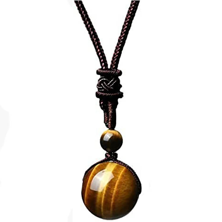 Collana occhio di tigre giallo