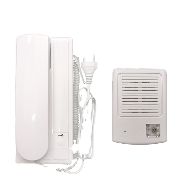 Lermom Villa/family/hotel/office/apartment Building Easy Installation 2 Wired Audio Intercom Door Phone With Clear Voice