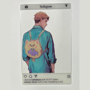 Porte-cartes en PVC transparent personnalisé imprimé, porte-cartes photo Kpop, porte-cartes photo holographique, charme - Product Image 5
