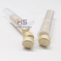 Handuk Koin Terkompresi Ramah Lingkungan, Sekali Pakai, Portabel, Berbahan Nonwoven, Kemasan Tabung, 100% Bambu untuk Perawatan Kulit