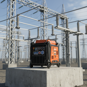 <span class=keywords><strong>Genergy</strong></span> 10kW Tragbarer Inverter-Benzingenerator mit Rädern, 10L Kraftstofftank, 230V Leise Stromversorgungseinheit für Heim- und Industriegebrauch - Product Image 6