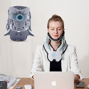 Peralatan terapi fisik pereda nyeri, perangkat traksi leher tengkuk alat peregangan leher - Product Image 3