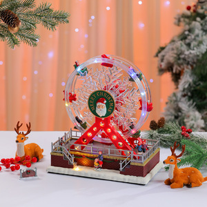Creative <b>Christmas</b> Ferris Wheel Music <b>Box</b> New Figurine & Toys Unique Home Decoration with Rotating Glowing Toy Gift - Product Image 4