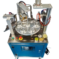 Machine de remplissage, scellage et emballage rotative semi-automatique pour pots de yaourt et de sauce, nouvelle machine de scellage et d'étiquetage pour pots de sauce, plastique et papier