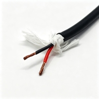 Cable Eléctrico Impermeable Paide PDK81301 de 2 Núcleos, 18AWG, Cobre Desnudo, Aislamiento de PVC, Cubierta de TPU, Negro, para Equipos Subacuáticos