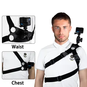 360 Degree Rotation Backpack Shoulder Strap Belt Mount for GoPro Hero 10 9  8 7 6
