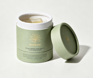 Cosmetic Paper Tube Green Gold Foil Recyclable Packaging for Face <b>Cream</b> Skincare Packaging Tube - Product Image 4