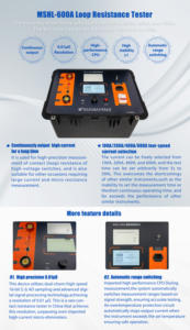 Neuerscheinung Hochpräziser Widerstandsmesser Kontaktwiderstand für Mikroohmmeter 100A-600A IP55-Schutz Großes LCD-Display - Product Image 6