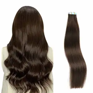 Suyya tóc tối nhất Nâu thẳng băng trong phần mở rộng tóc mềm da-frendly Remy tóc con người