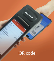 Terminal de point de vente portable sans fil Android 14 avec imprimante thermique 58 mm pour les commandes de nourriture, impression multi-étiquettes, dernière version Google Play