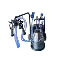 LIANHENONGMU Máquina de Ordeño Portátil de un Solo Barril para Ganado, Ovejas y Camellos, 220V 0.55HP