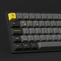 Clavier mécanique AKKO Black Gold 3068B Plus ISO-DE/UK/NE avec rétroéclairage LED RGB, échangeable à chaud, pour connexion sans fil 5.0 2.4G/filaire (USB-C)