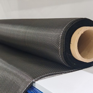 Tela de Fibra de Carbono 3K de 58/60 Pulgadas, Tejido Twill Teñido en Negro, Ligero, 230 g/m², Resistente a la Abrasión, para Tapicería de Automóviles, Uso Industrial y Exterior - Product Image 5