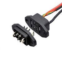 Connecteurs de câble d'alimentation parallèle pour batterie de vélo électrique, prise mâle-femelle 2+4 broches, pour charge et décharge de double batterie