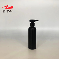 Flacon pompe en plastique HDPE noir mat vide pour lotion, shampoing, gel douche, distributeur de savon liquide cosmétique