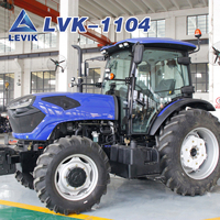 Tracteur agricole durable 110 CV à roues, conception antidérapante, couple élevé pour le travail des rizières et la préparation des terres humides