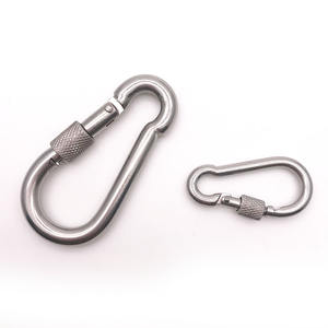 BT-245S M4 ~ M12 304 Prata Aço Inoxidável Bloqueio Anel de Segurança Escalada ao ar livre Snap <span class=keywords><strong>Hook</strong></span> Mosquetão Primavera Mousqueton - Product Image 6