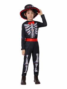 Día de los muertos puesta en escena de los niños jardín de infantes Halloween carnaval nuevo niño juego de rol disfraz - Product Image 4