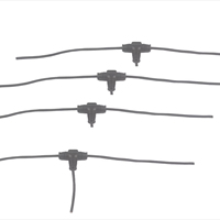 HE SHENG JIA XING Faisceau de câbles en T personnalisé IP67, connecteur étanche en nylon à 2/3/4 broches avec contact en cuivre pour éclairage LED