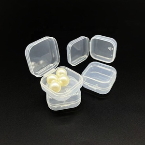 Hot bán bụi-proof nhựa trong suốt lật Top Box vuông nhỏ bao bì <span class=keywords><strong>container</strong></span> đối với trang sức quà tặng sticker - Product Image 3