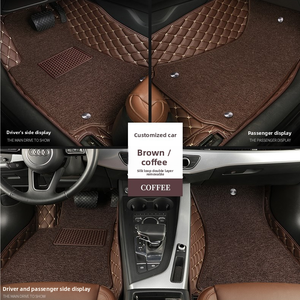 <span class=keywords><strong>Tapis</strong></span> de voiture TPE 5 places <span class=keywords><strong>à</strong></span> couverture intégrale, double couche, base TPE et dessus en <span class=keywords><strong>tapis</strong></span> de luxe pour conducteur, passager et arrière, ajustement personnalisé - Product Image 5