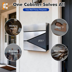 Современный открытый металлический почтовый ящик для американских почтовых отправлений, настенный водонепроницаемый почтовый ящик с запираемым садом, офисное использование - Product Image 2
