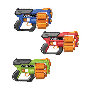 Jouets de pistolet pour enfants, pistolet à balles en <span class=keywords><strong>mousse</strong></span> souple, tir à plusieurs cartouches avec 12 fléchettes de <span class=keywords><strong>recharge</strong></span>, pistolet avec balles en <span class=keywords><strong>mousse</strong></span> souple pour enfants - Product Image 2