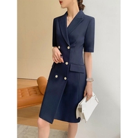 Ensemble Blazer et Pantalon Grandes Tailles pour Femmes, Costume Deux Pièces, Tenue Formelle de Bureau, Jupe-tailleur Élégante pour Dames