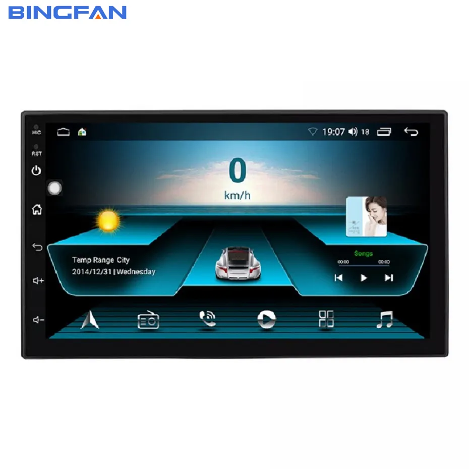 Universal Touch Screen Android 10 System 4 Core Processor 7 Inch Car Radio Stereo Mirror Link Car DVD Player GPS Navigation