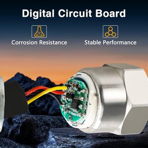 Transducteur de pression FUSCH 100 PSI 1/8-27 NPT en acier inoxydable avec connecteur et faisceau de câblage - Product Image 4
