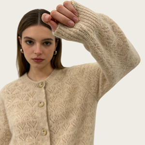 Suéter de <span class=keywords><strong>Lana</strong></span> Merino para <span class=keywords><strong>Mujer</strong></span>, Color Sólido, Tejido, Suave, Cálido, Transpirable, Informal, para Uso Diario, Otoño, con Botones, 2026 - Product Image 6