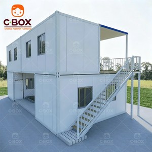 บ้านสำเร็จรูปแบบตู้คอนเทนเนอร์ราคาประหยัดสำหรับสำนักงานก่อสร้าง แคมป์พักอาศัยชั่วคราว - Product Image 1