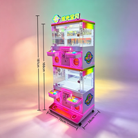 Machine de jeu grue à pinces multijoueur, grande machine de grue commerciale, appareil d'arcade de divertissement